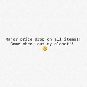 Price drop! Entire closet!!